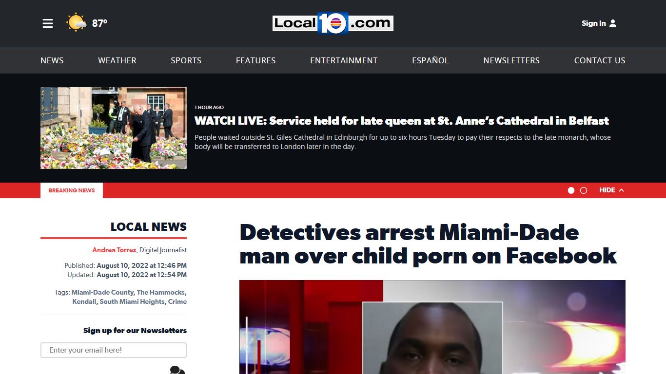 Detectives arrest Miami-Dade man over child porn on Facebook